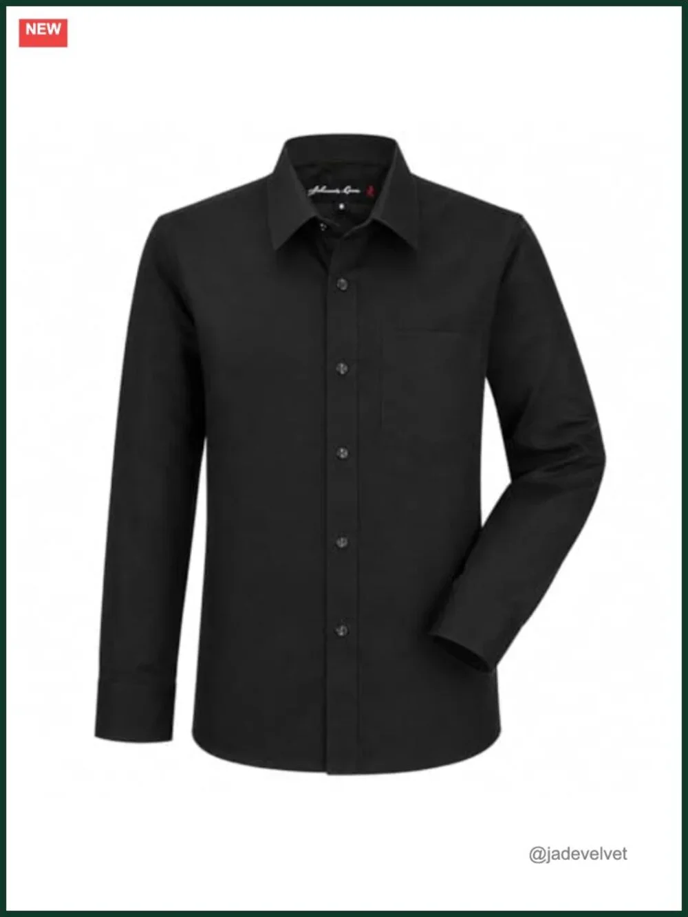 Boys Long Sleeve Dress Shirt, Poly-Cotton Button Down Formal Shirt